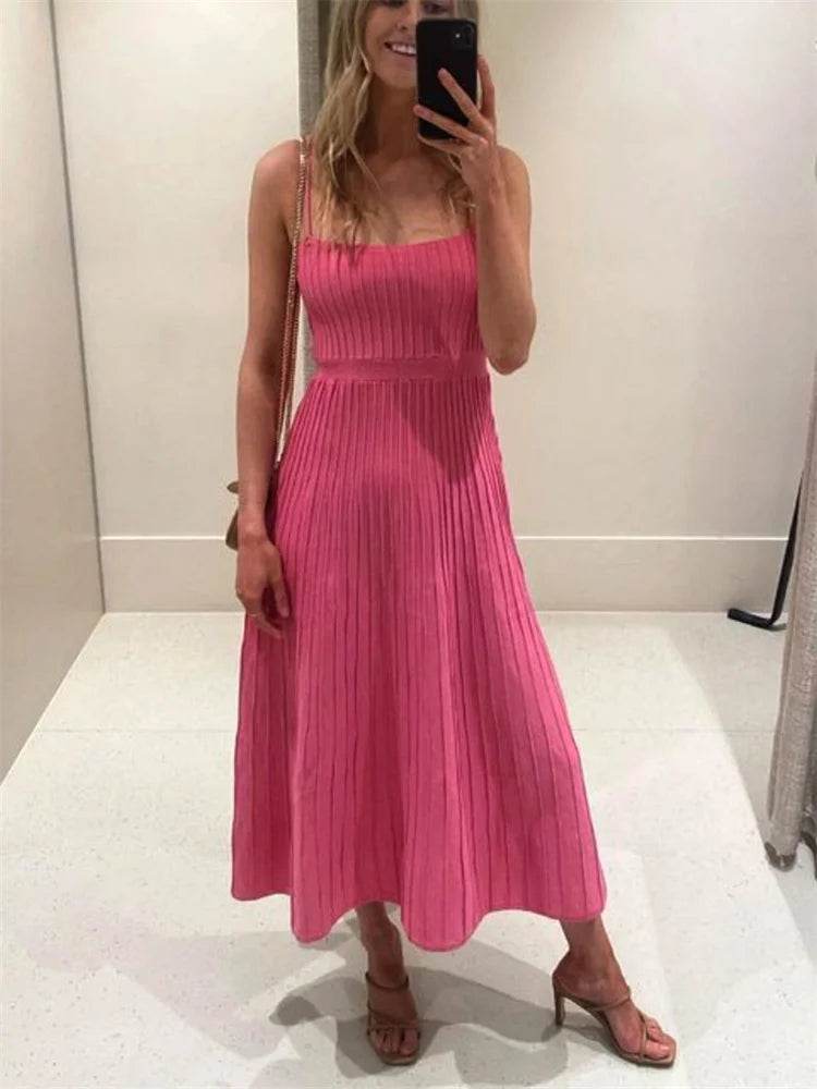 Tossy Backless Ribbed Maxi Dress - Summer Style - P12 Hub Europe
