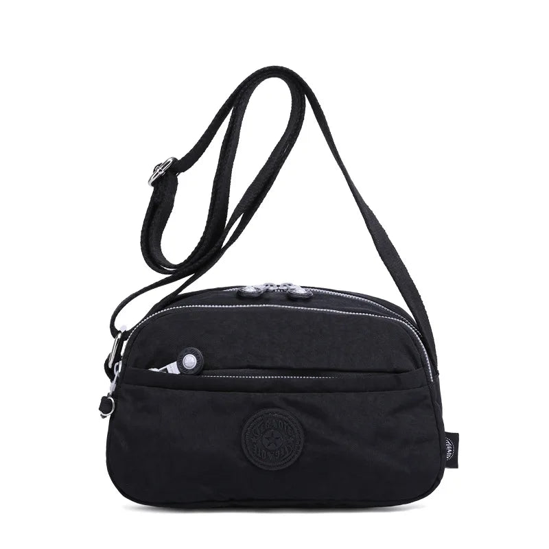 High Quality New Nylon Women Shoulder Messenger Bag Girl Cross Body Phone Purse Lightweight Blue Purple Black Red Grey M1570