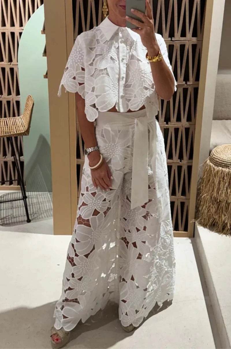 Spring Hollow Wide-Leg Suit - P12 Hub Europe