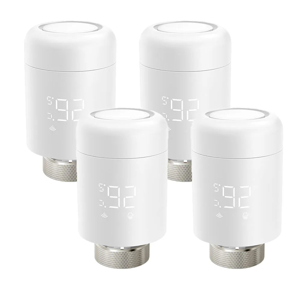 AVATTO Tuya 1-6PCS Wifi TRV Radiator Actuator Valve Thermostatic Radiator Valve Temperature Controller Support Alexa Google Home