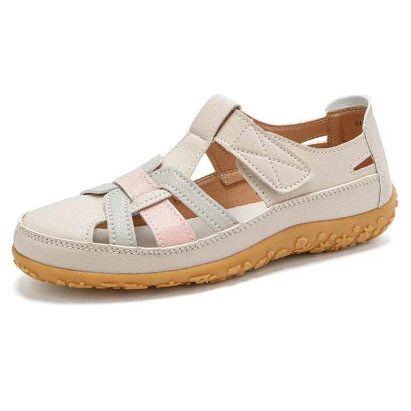 New Summer Loafers Women Sandals Ladies Sandals Comfortable Flats Walking Sandals Covered Toe Beach Shoes Woman Footwear Shoes