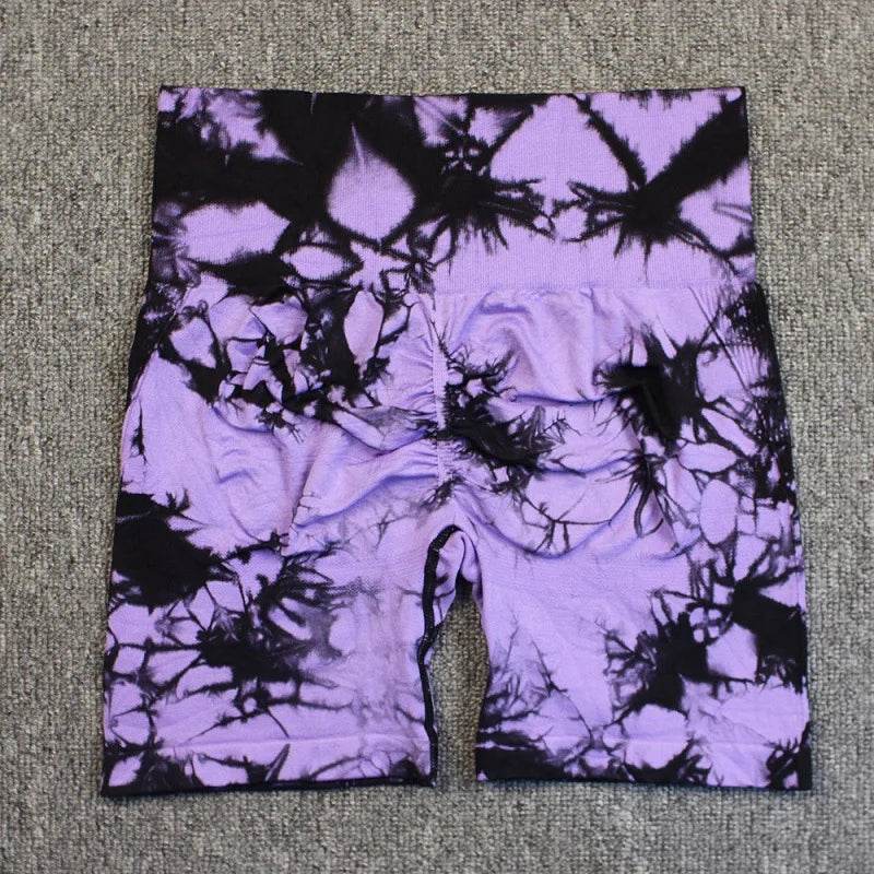 Tie Dye Yoga Shorts Women - P12 Hub Europe