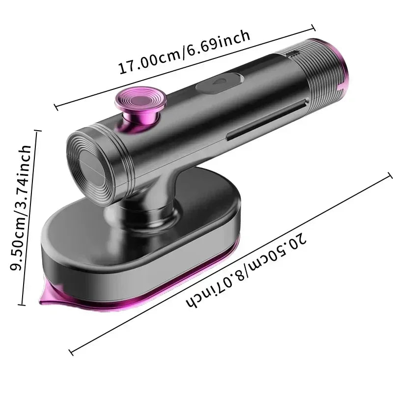 Zai Xiao portable handheld iron, rotatable and foldable steam iron, household travel, dry and wet mini hanging ironing machine