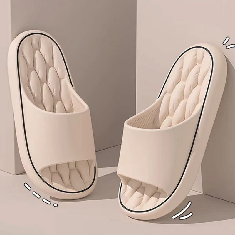 Slippers for men summer outdoor wear 2024 new indoor home bathroom non-slip wear-resistant beach sandals for women