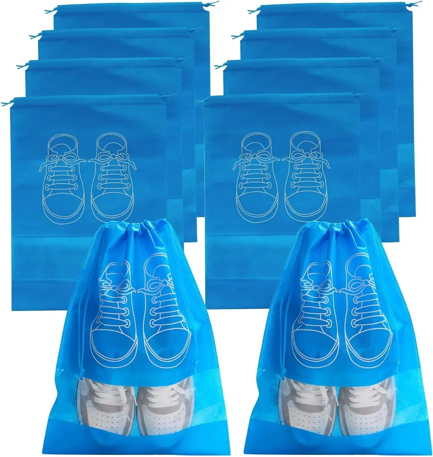 5/10pcs Non Woven Shoe Bag Storage Bag, Shoe Storage Drawstring Drawstring, Shoe Storage Bag, Dust-proof