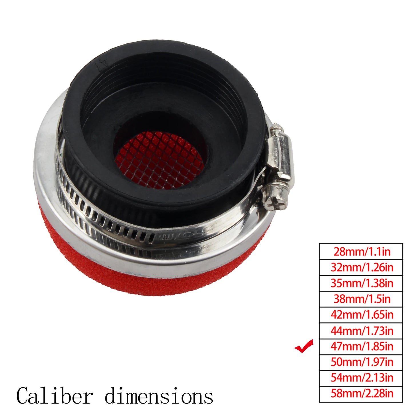 Motorcycle Air Filter Cleaner Air Filter 2 Stroke Engine Dirt Pit Bike Scooter 28/32/35/38/42/45/50/54/58MM Moto Parts