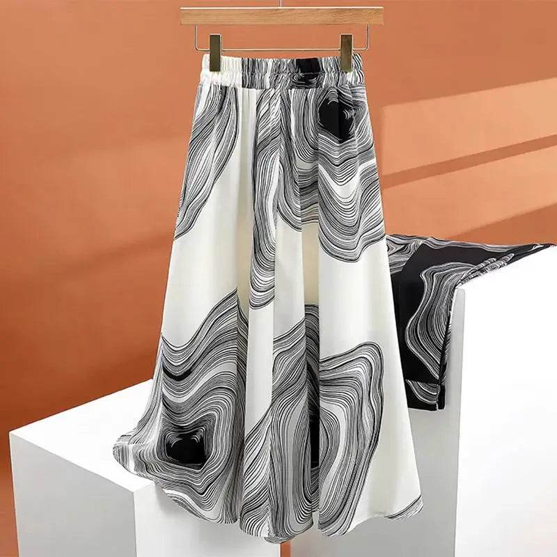 Women's Printed Midi Skirt - P12 Hub Europe