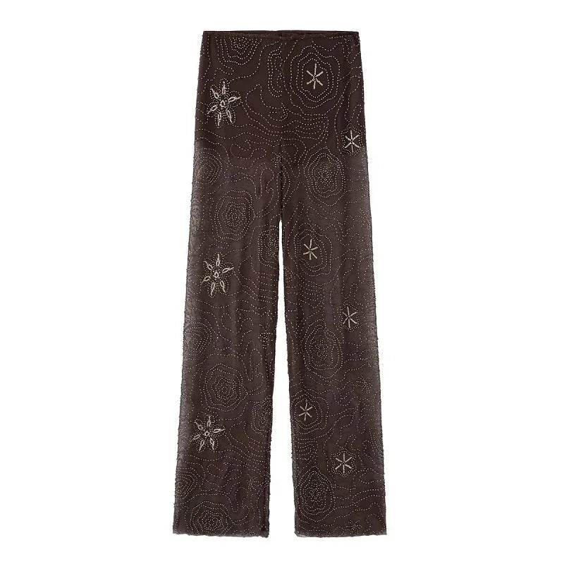 Sequin Baggy Wide Pants - P12 Hub Europe