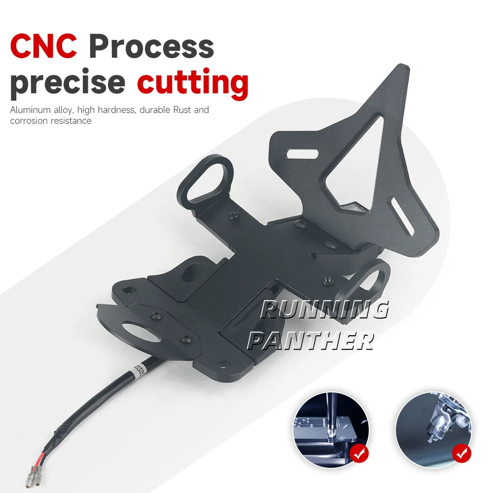 Motorcycle Rear Short Tail Stock License Plate Holder Tailstock Frame Bracket Kit For Yamaha MT-10 MT10 MT 10 2022 2023 2024