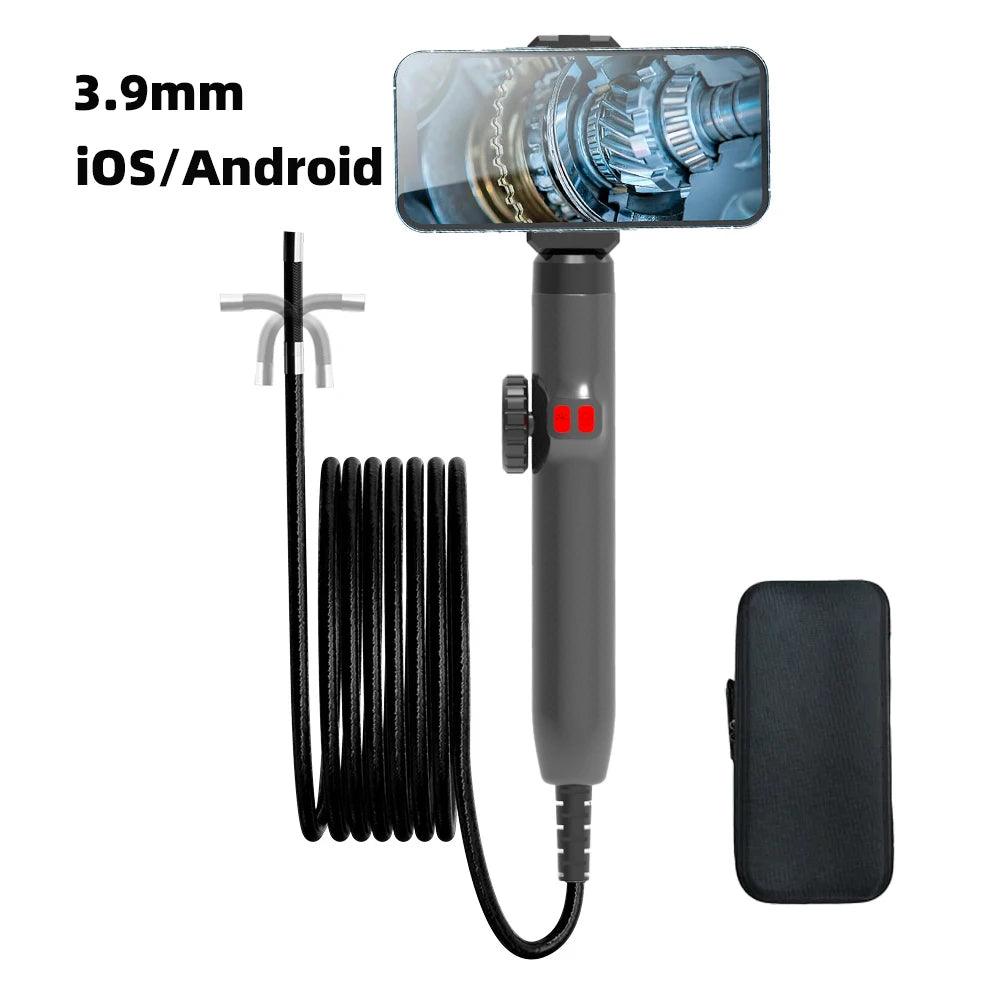 Borescope 3.9mm 5" 1080P, LED, Articulating, Car/Plumbing - P12 Hub Europe