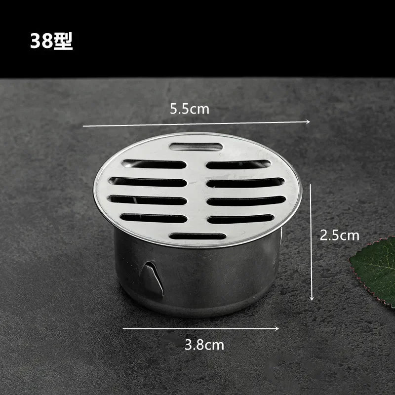 304 Stainless Steel Balcony Roof Round Large Displacement Anti-blocking Floor Drain Outdoor Rain Bucket Drainage Floor Drain