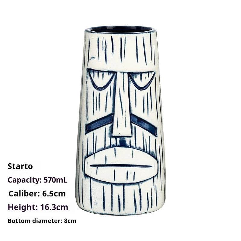 Personalized Hawaiian cocktail cups,tiki bar tiki cups,tiki mugs,creative cups, ceramic cups, zombie cups,drinkware - P12 Hub Europe