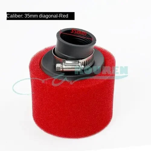 35mm 38mm 42mm 45mm 48mm 50mm 60MM Elbow Neck Foam Air Filter Sponge Cleaner Scooter Dirt Bike Motorcycle RED Kayo BSE