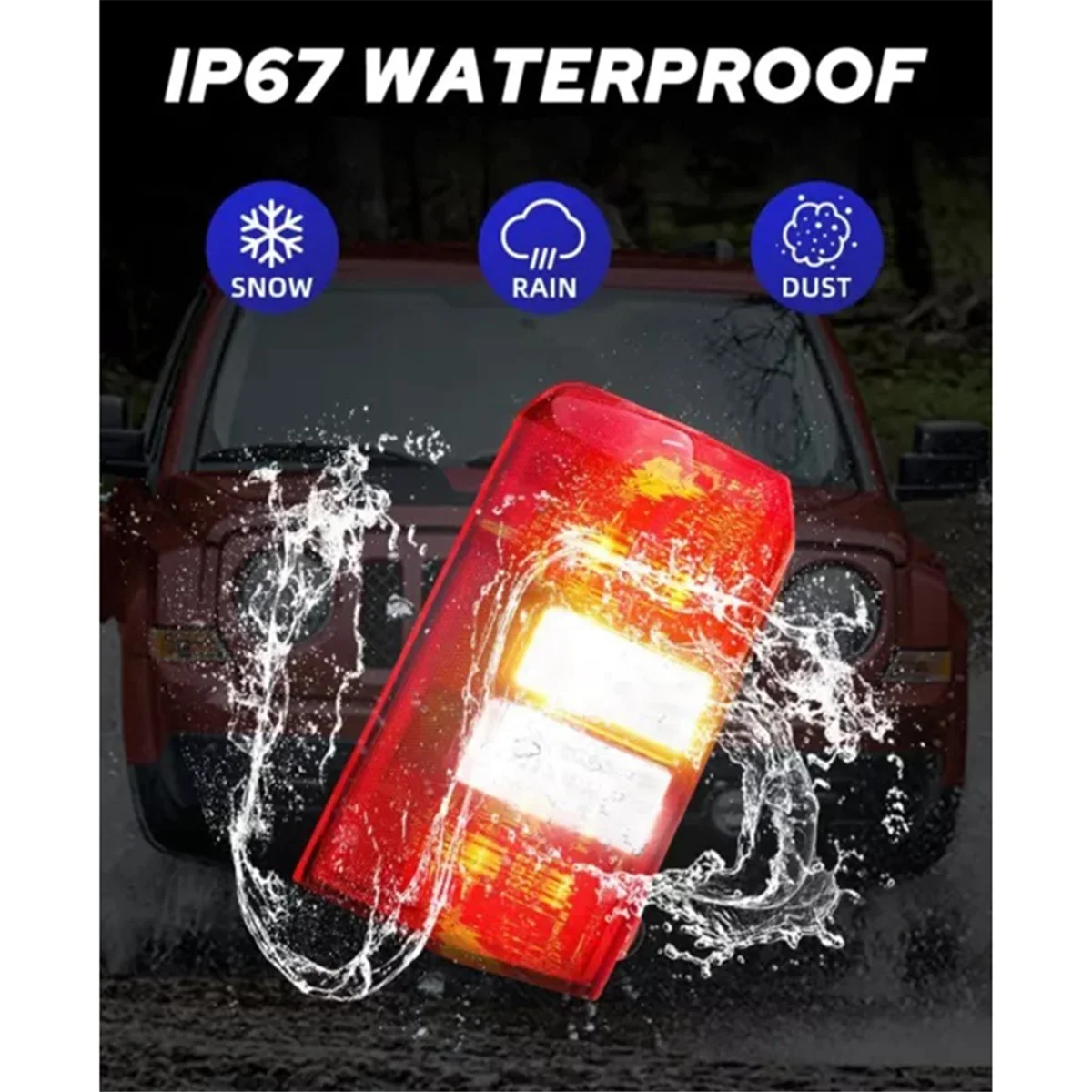 Highly Recommended.Left Rear Tail Light Assembly Rear Bumper Signal Tail Light For Jeep