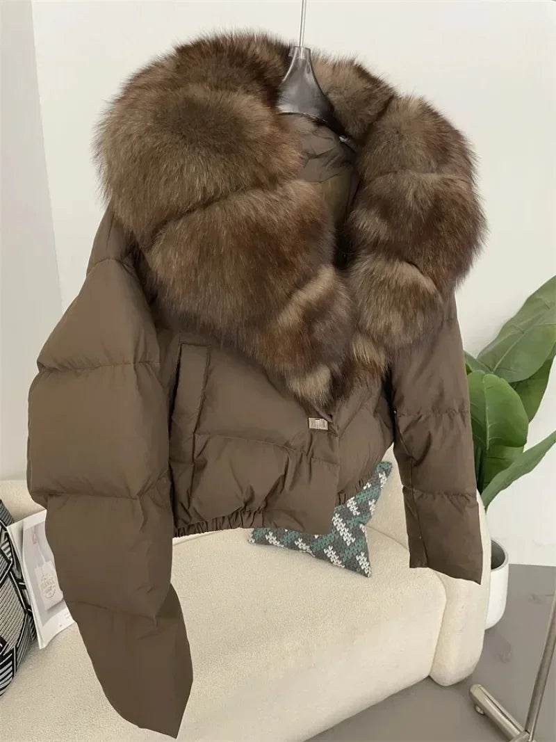 Short Fox Fur Down Puffer - P12 Hub Europe