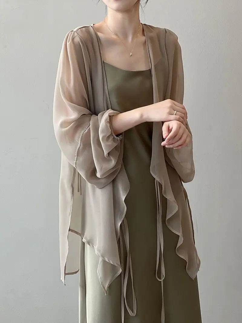 Women's V-neck Chiffon Loose Shirt - P12 Hub Europe