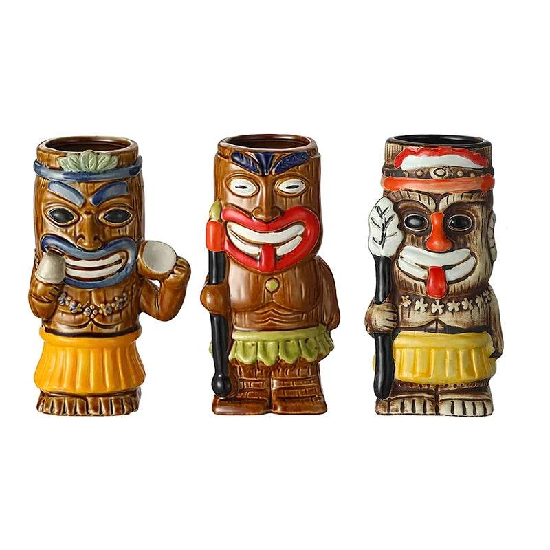 1PCS Tiki Mugs Ceramic Mug Party Cocktail Tumbler For Liquor, Beverages - P12 Hub Europe
