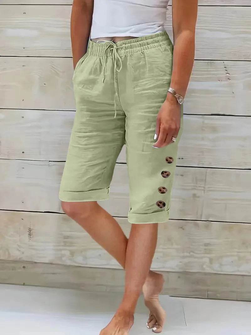 Women's Summer Cotton Linen Pants - P12 Hub Europe
