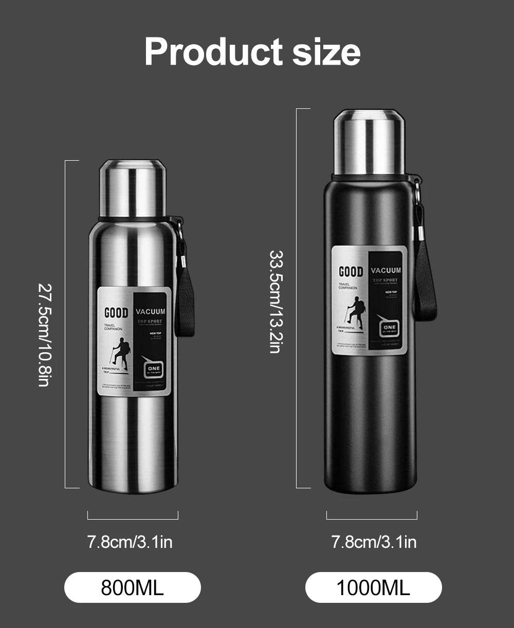 1000ML Stainless Steel Sport Thermos - P12 Hub Europe