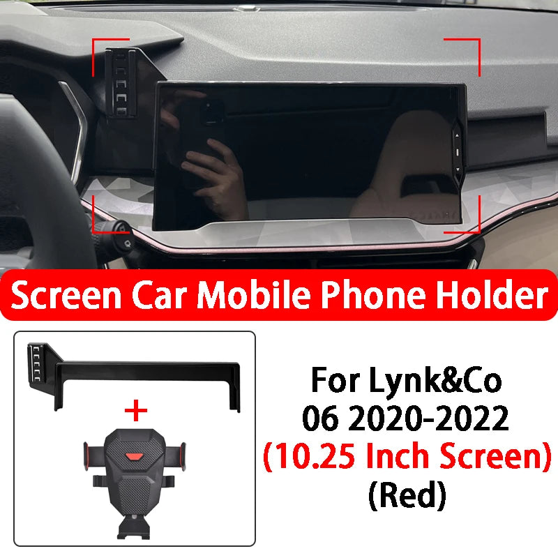 For Lynk&Co 03 06 Special Car Screen Mobile Phone Holder 360 ° Rotation GPS Stable Phone Holder Car Styling Accessories