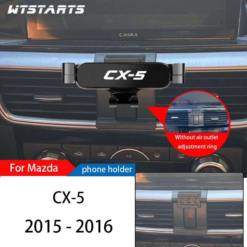 Car Phone Holder Mount Stand For Mazda CX-5 2013-2022 Adjustable GPS Navigation Mobile Phone Bracket Car Lnterior Accessories