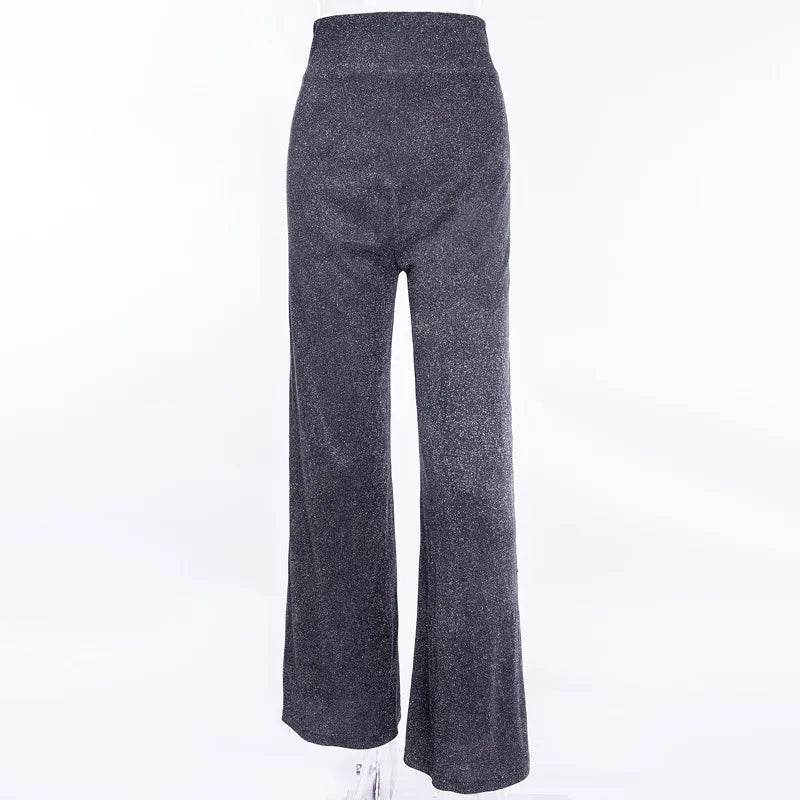 Shiny Sequin Wide Pants - P12 Hub Europe
