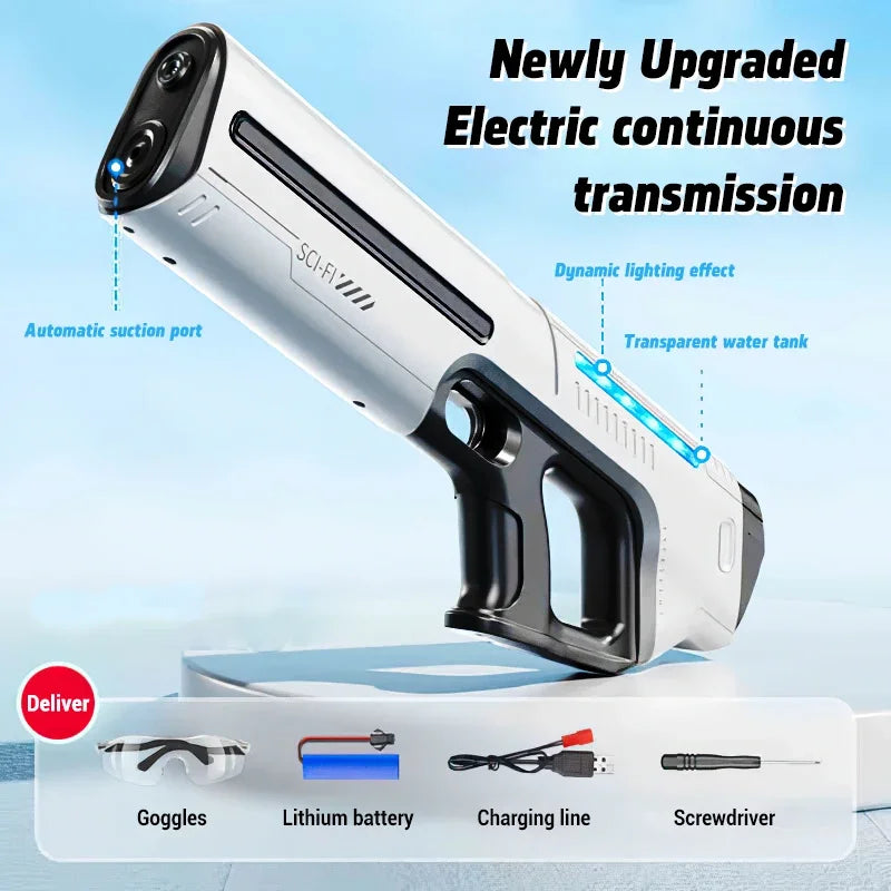 Automatically Water High Pressure Electric Water Gun Toy Kids Summer Outdoor Pool Fight Games Children Water Toys Birthday Gifts