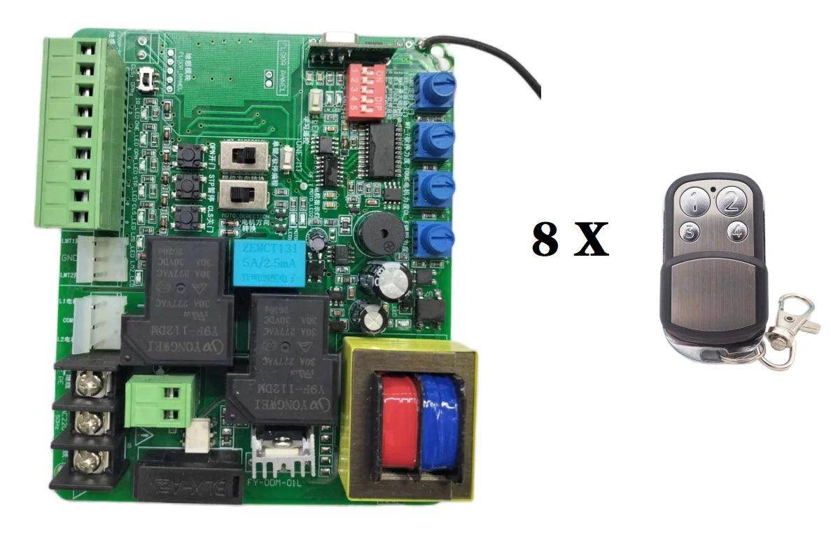220V AC Garage/Sliding Door Control Panel | Magnetic/Spring Limit, Delay - P12 Hub Europe