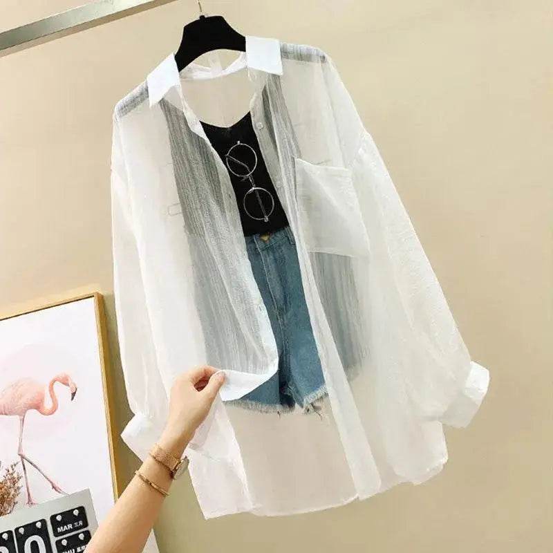 Women's Sheer Chiffon Summer Cardigan - P12 Hub Europe