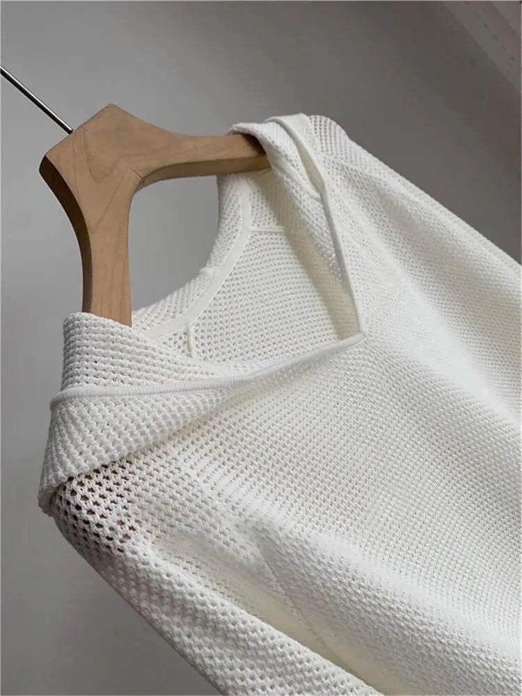 Lazy Style Hollow Out Knit Top - P12 Hub Europe