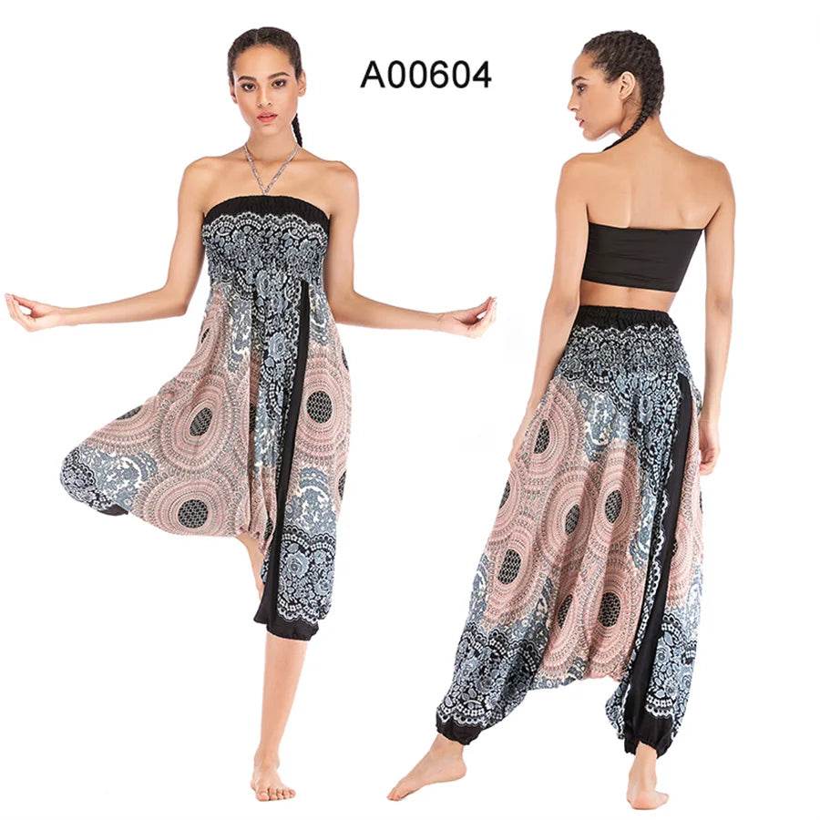 Women's Boho Harem Rayon Pants - P12 Hub Europe