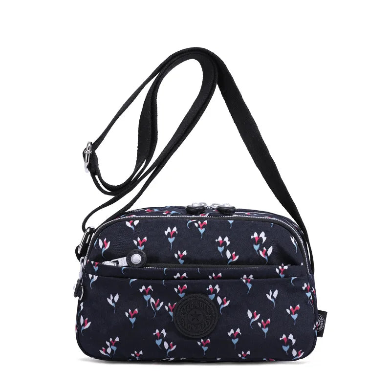 High Quality New Nylon Women Shoulder Messenger Bag Girl Cross Body Phone Purse Lightweight Blue Purple Black Red Grey M1570