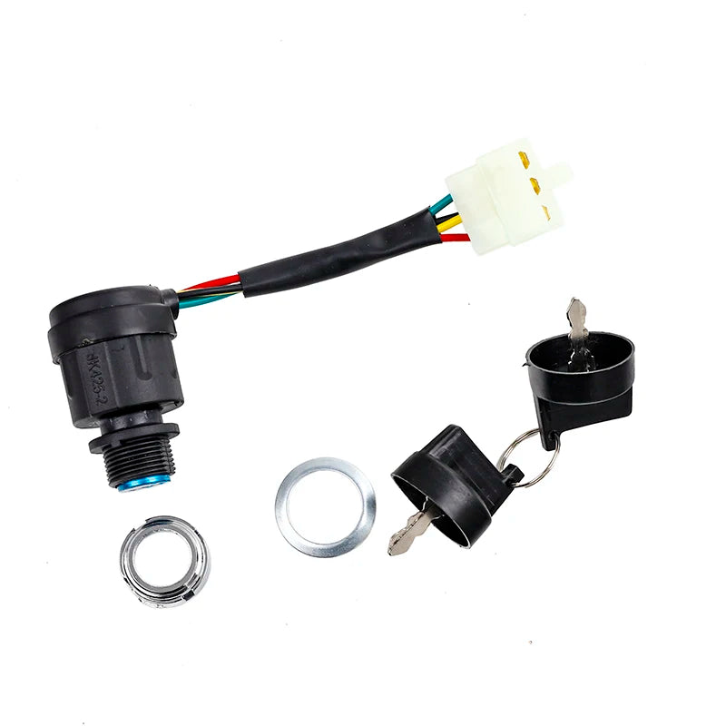 Universally 5 Wire 5 Pin Ignition Key Switch Start Lock with 2 keys Waterproof 4 Stroke Motorcycle Dune Buggy ATV parts moped