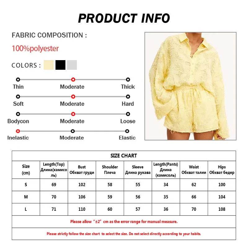 Oymimi Yellow Feather Shorts Set - P12 Hub Europe