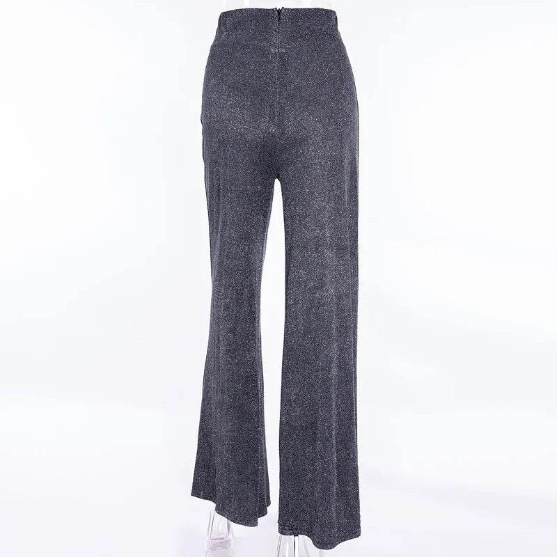Shiny Sequin Wide Pants - P12 Hub Europe