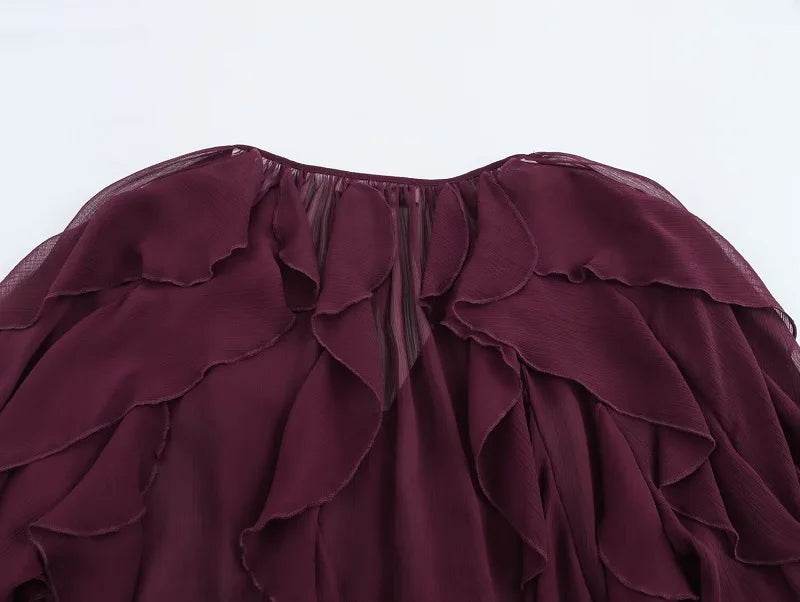Women's Ruffle Blouse - P12 Hub Europe