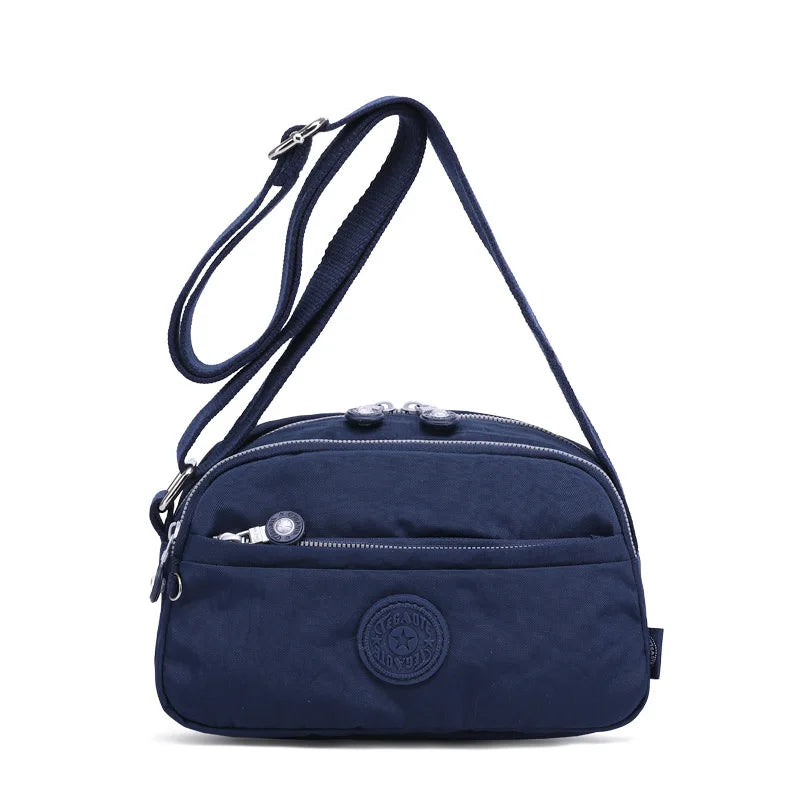 High Quality New Nylon Women Shoulder Messenger Bag Girl Cross Body Phone Purse Lightweight Blue Purple Black Red Grey M1570