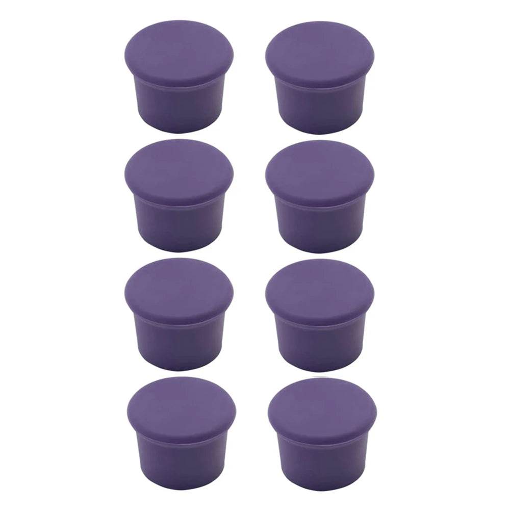 8Pcs Wine Stoppers Reusable Silicone Wine Corks Wine Bottle Stopper Beverages Beer Champagne Sealed Bottle Cap Keep Wine Fresh - P12 Hub Europe