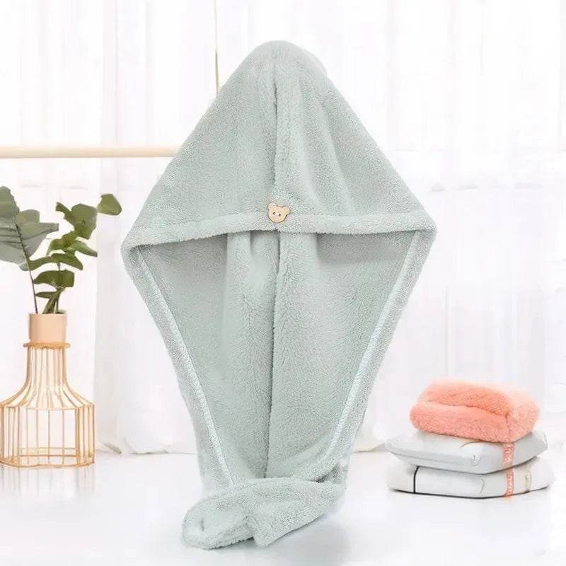Dry Hair Hat Woman Absorbent Quick Dry Wipe Hair Towel Long Hair Cute Shower Cap Bathroom Accessories Quick Dry Towel - P12 Hub Europe