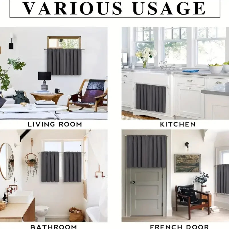 2PCS Car Curtains Privacy Window Curtains Side Window Sunshades Thermal Interior Accessories For Camper Caravans Motorhome
