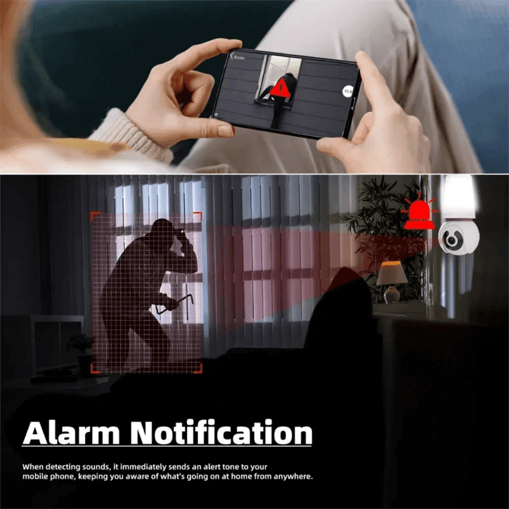 Camera 4K WiFi Bulb 8MP, Color Night Vision, AI Track - P12 Hub Europe