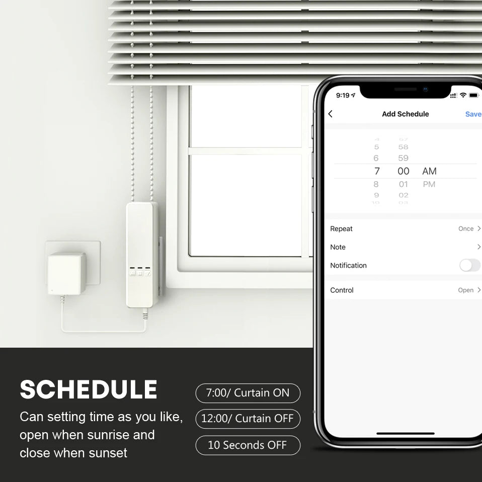 AVATTO Tuya Wifi Smart Roller Blinds Motor,Electric Motor Roller Shutter/Blinds,Smart Home Automation Work for Alexa,Google Home