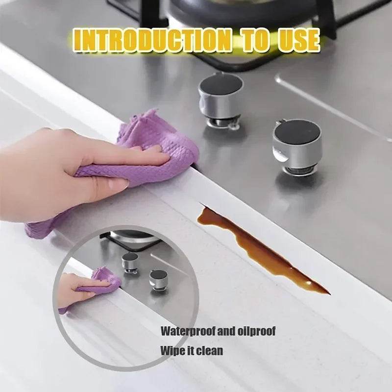 Waterproof Wall Tape Stickers Bathroom Kitchen Cardboard Seal Strip Bathroom Shower Sink Bathtub Caulk Tape Contour Home Posters - P12 Hub Europe