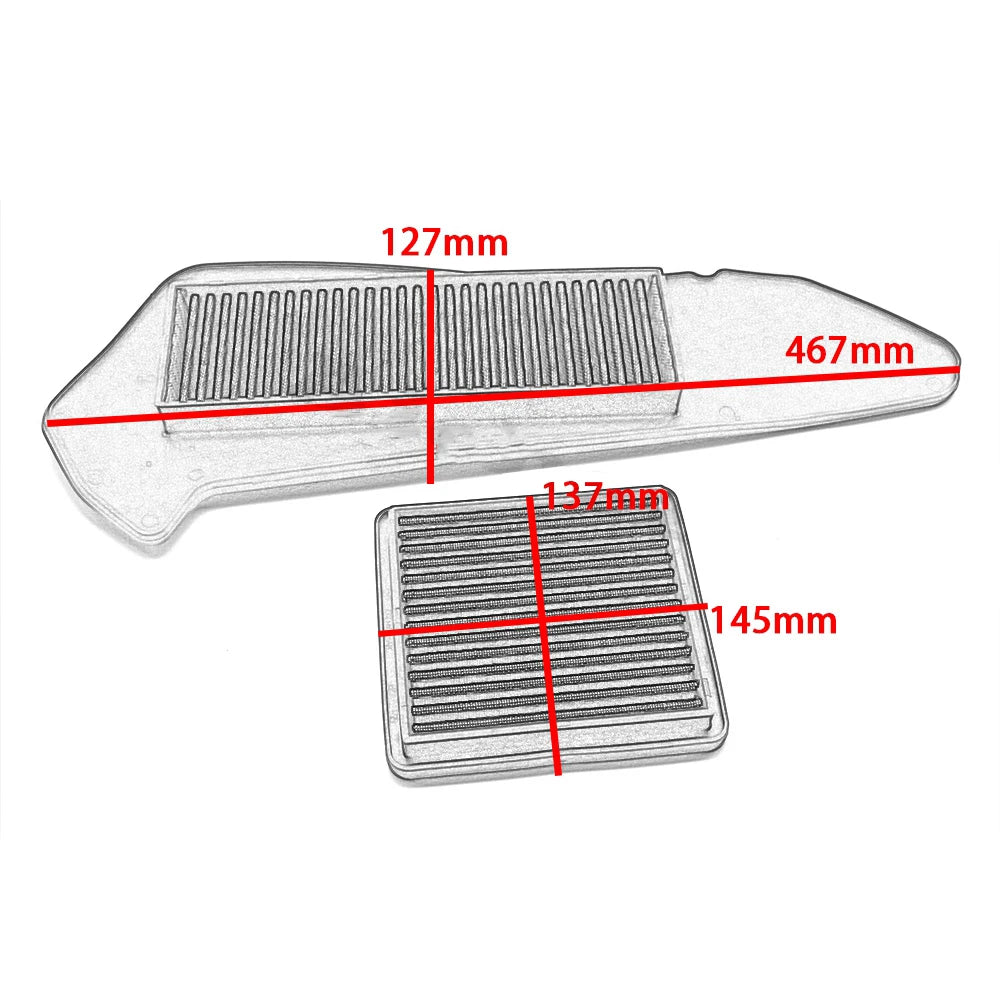 Motorcycle Engine High Flow Air Filter Cleaner Air Intake Filter Element For Yamaha XMAX300 2017-2024 Tricity 300 2020-2024
