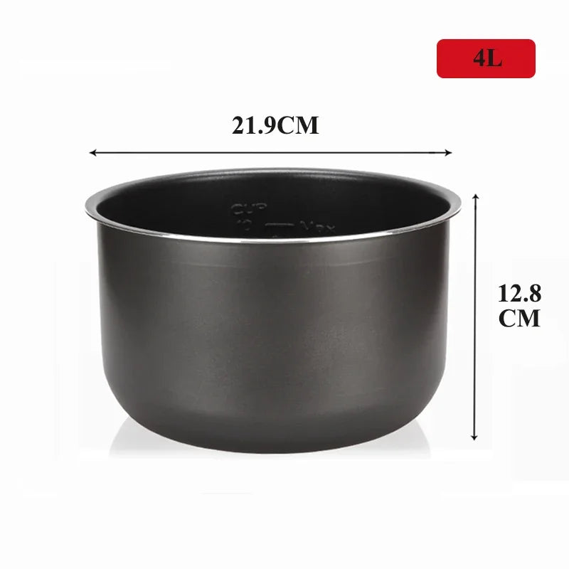 Electric Pressure Cooker Liner4L/5L/6L Non-stick Rice Pot Gall Black Crystal Inner accessories cookware Parts cooking suit Midea