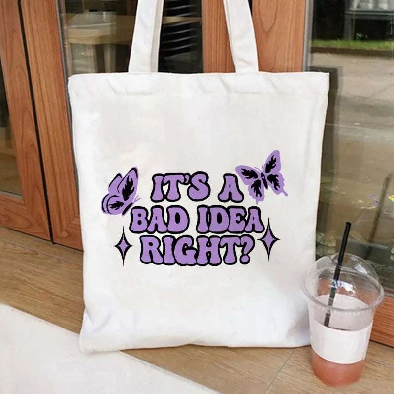 Vintage Olivia Rodrigo Guts Tour Canvas Tote Bag Cosmetic Bag Large Capacity Shopping Bags Shoulder Handbag Eco Girl Handbags