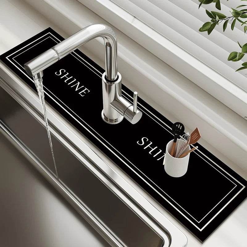 Diatomite Sink Faucet Drain Pad Absorbent Drying Mat For Kitchen Countertop Kitchen Sink Splash Mat Non-slip Table Mat - P12 Hub Europe