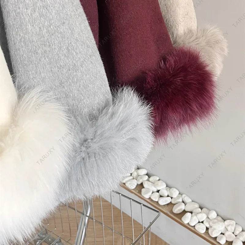 Fox Fur Wool Coat - P12 Hub Europe