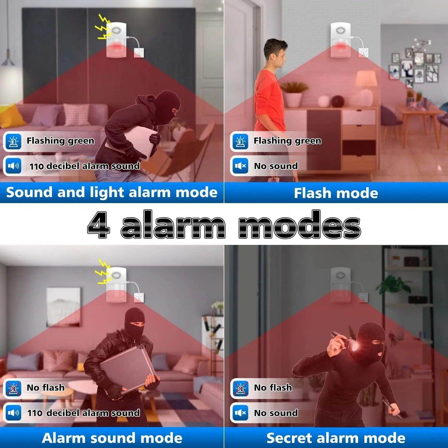 Sensor Alarm WiFi PIR Tuya Smart - P12 Hub Europe