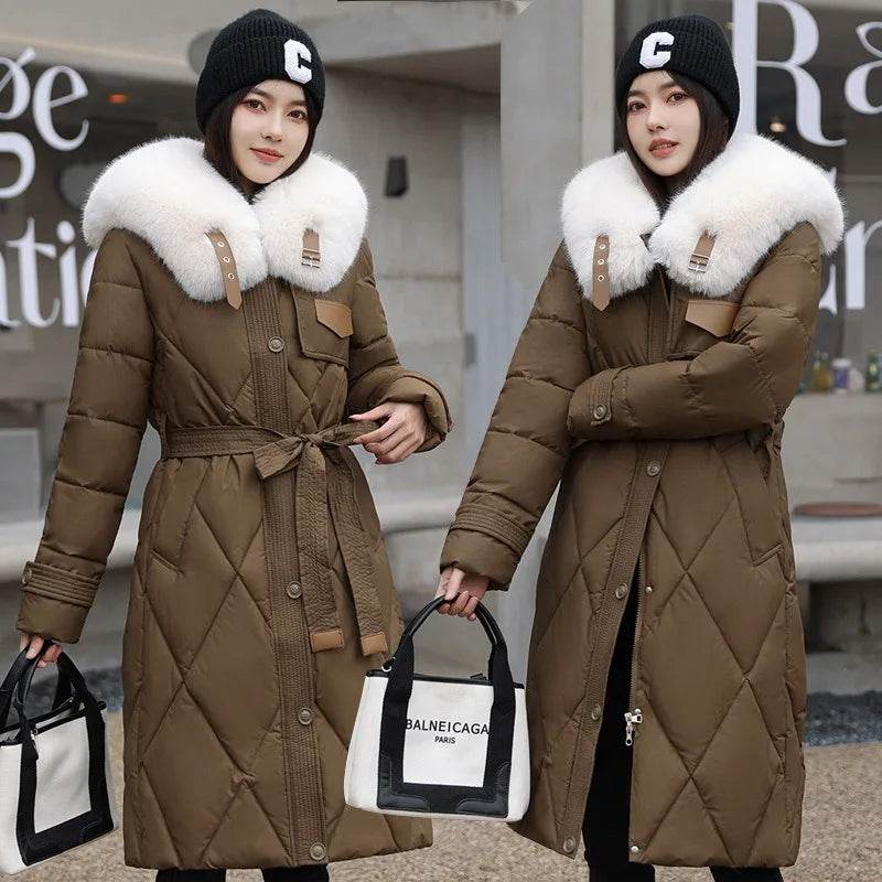 Long Slim Warm Winter Parka - P12 Hub Europe